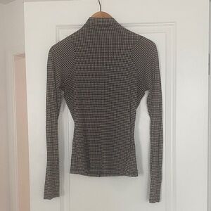 Rag & Bone Black and White Geometric Knit Top